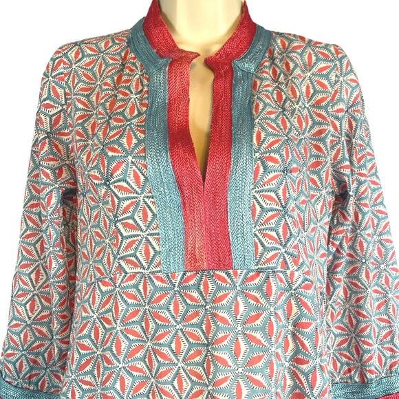 Roberta Roller Rabbit Long Sleeve 100% Cotton Kurta Dress XS - Picture 4 of 6